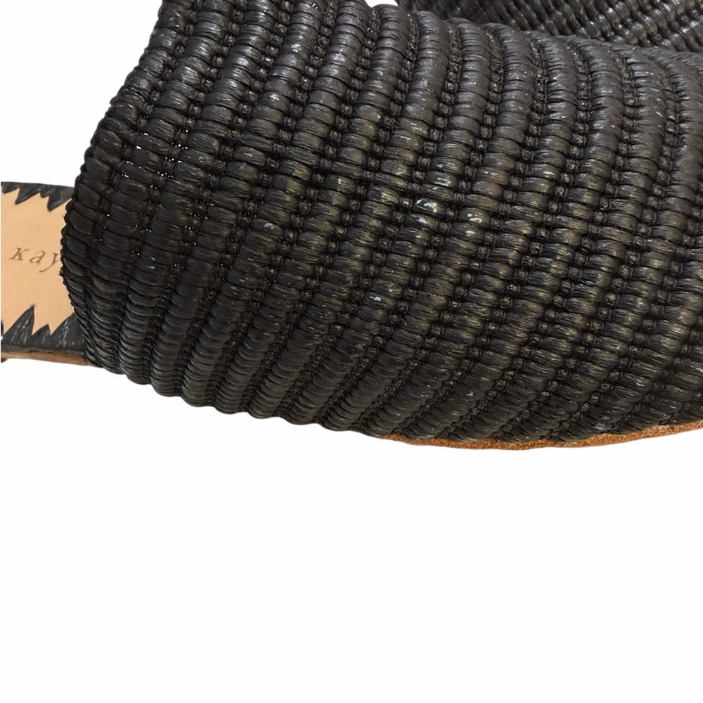 Jenni Kayne Raffia Mule Black Size 39 - Picture 6 of 9
